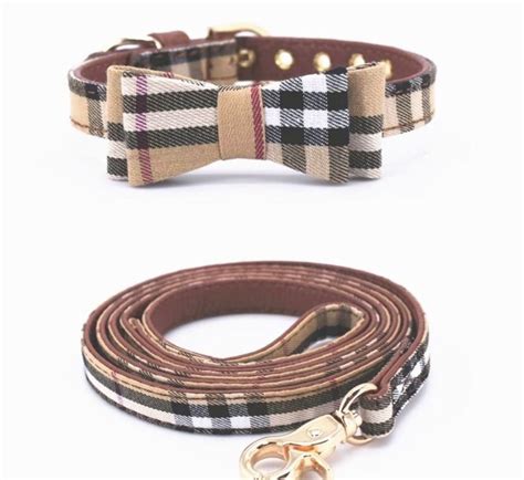 burberry dog leash set|burberry pet accessories.